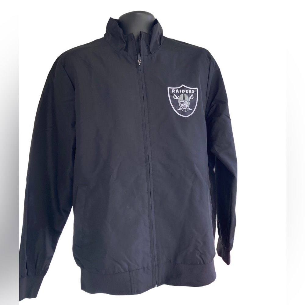 NFL Las Vegas Raiders Full-Zip Light Weigh Jacket black size Large